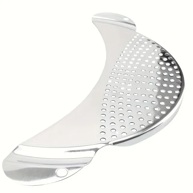 Crescent-shaped stainless steel colander, kitchen sink for vegetables