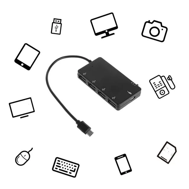 Micro USB 4-portový HUB