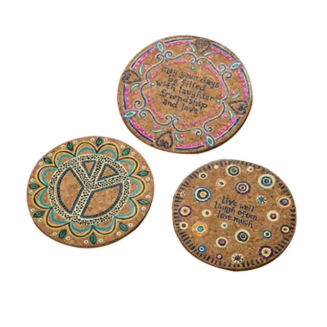 Cork Coasters hippie 4 szt.