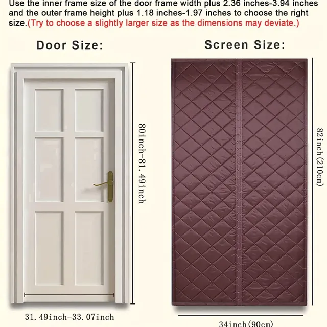 Magnetic thermally insulated door hinge without drilling