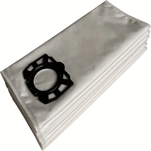 Spare filter bags made of fleece (10 packs) suitable for Kärcher WD4 WD5 WD5/P MV4 MV5 MV6 wet and dry vacuum cleaners - replacement for Kärcher 2.863-006.0