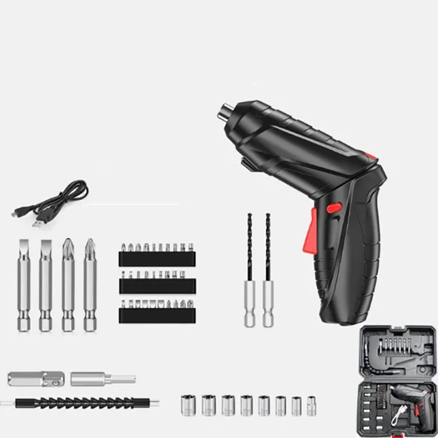 Aku screwdriver 3.6 V with USB rechargeable battery and kit