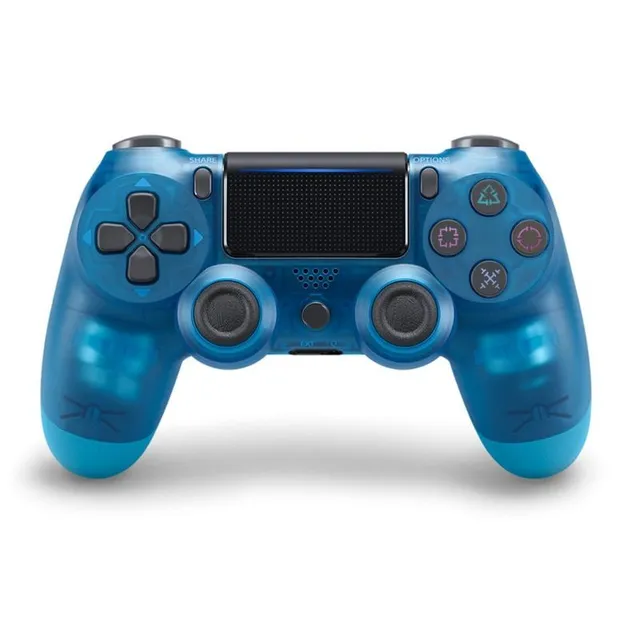 Ovládač dizajnu systému PS4 v rôznych variantoch crystal-blue