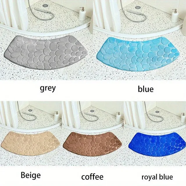 Bathroom mat tiles - rounded corners, soft, anti-slip, fast-drying, absorb water, for household use, bathroom, bath mat, bathroom accessories, bathroom decorations