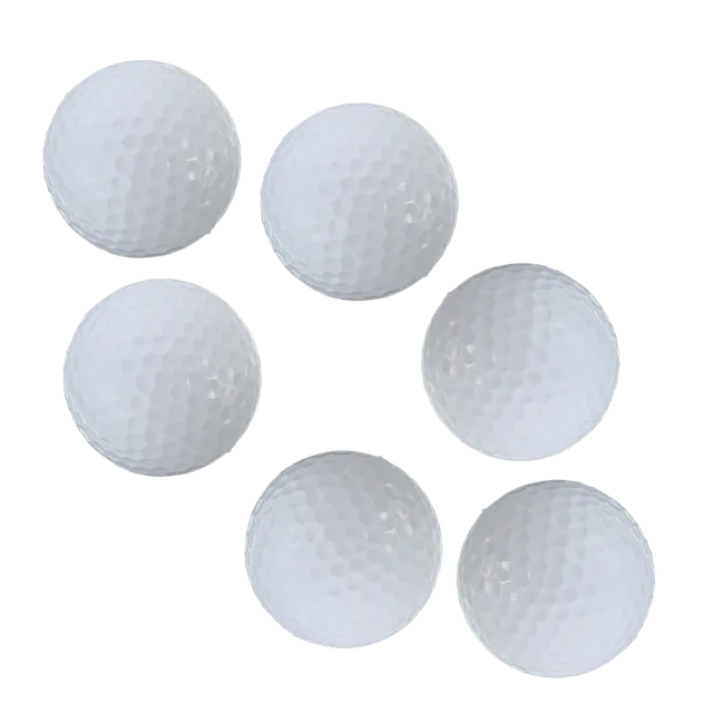 Pack of 6 golf balls with LED lights