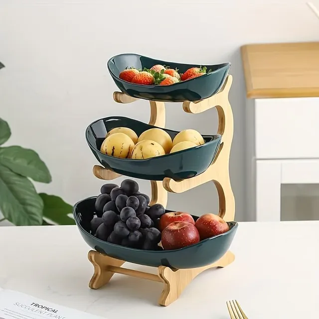 Bowl for fruit from wood © wood bowl for fruit and vegetables