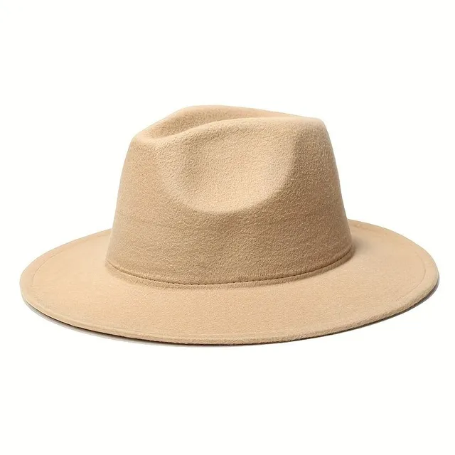 Cappello Fedora unisex in colori bonbon - Cappello classico a tesa larga, in feltro in stile jazz - Trilby