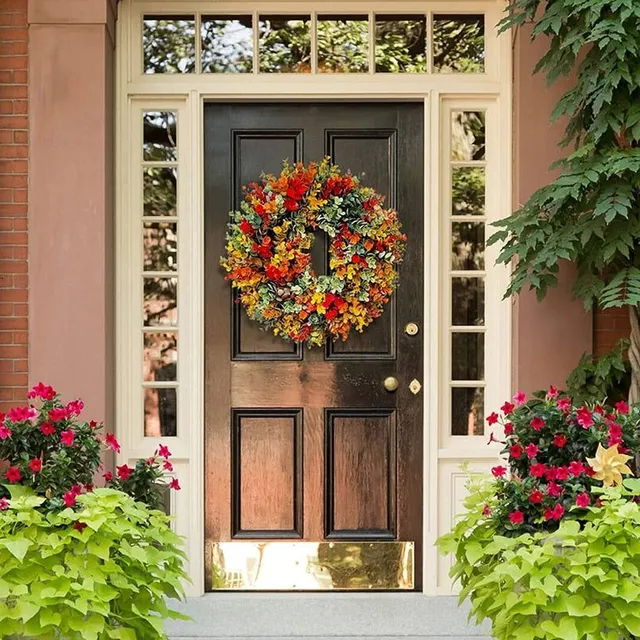 Beautiful colourful wreath