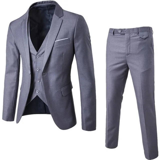 Men's elegant three-piece suit Fonteyne