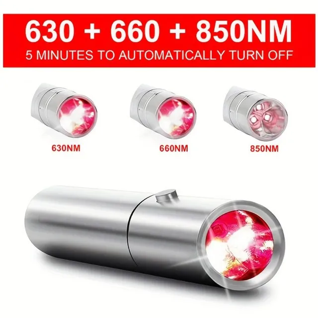 Rechargeable infrared LED lamp for pain relief, scar reduction and wrinkles and acne treatment