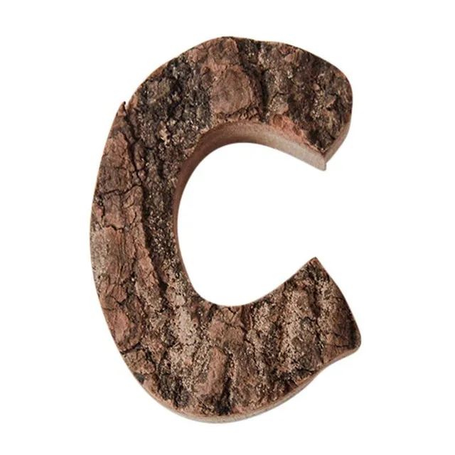 Decorative wooden letter C475