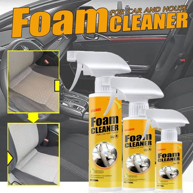 Curățitor spumant multifuncțional pentru mașini 60/120/250ML Spumă de decontaminare puternică Îndepărtător de rugină Acoperișuri auto Scaune Interioare Accesorii de curățare