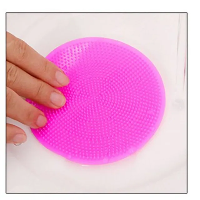 Antibacterial silicone dishwashing sponge