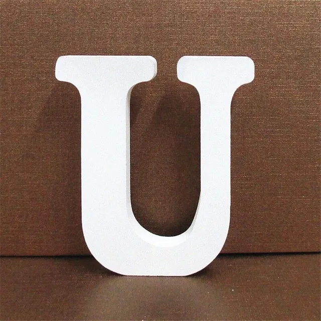 Decorative wooden letter