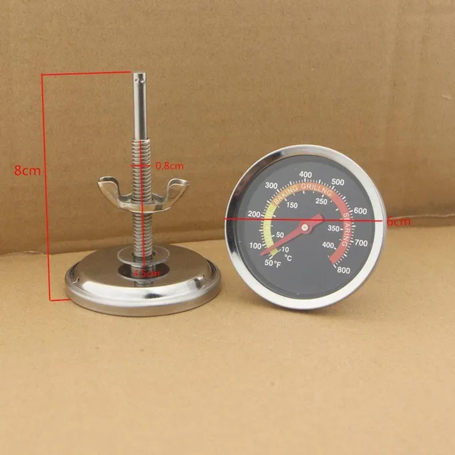 Thermometer for barbecue made of stainless steel