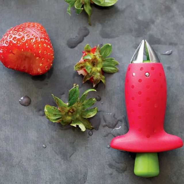 Useful strawberry-shaped pliers for removing their stems Hartwig