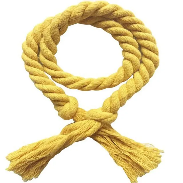 Dekorační lano na záclony zluta