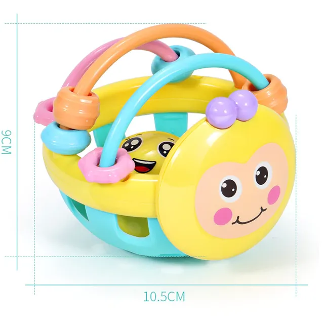 Jucării educative pentru copii 3 în 1 - mașinuță + sonerie + jucărie de mestecat