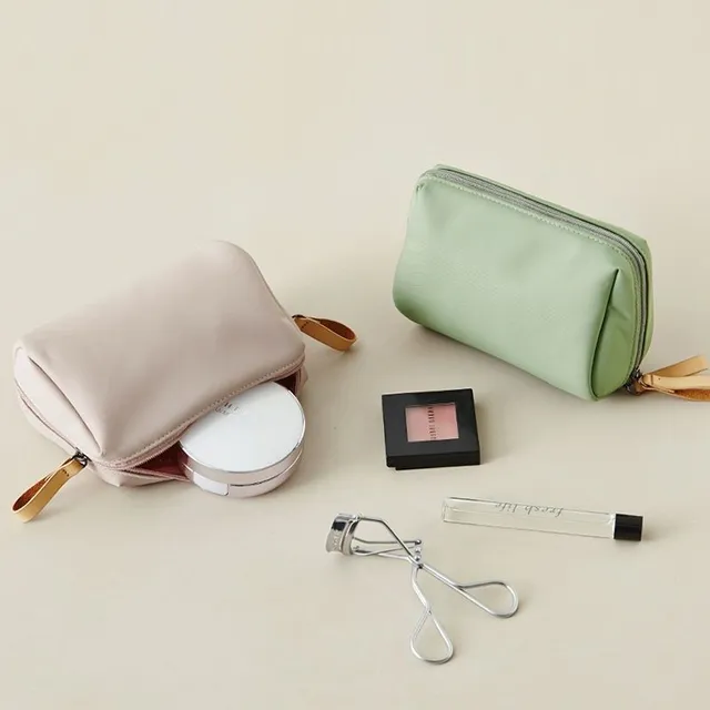Solid colour cosmetic bag - travel organiser for toiletries