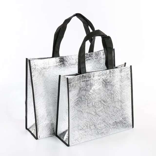 Luxury waterproof shopping bag in stylish metallic material - more colours Emmet