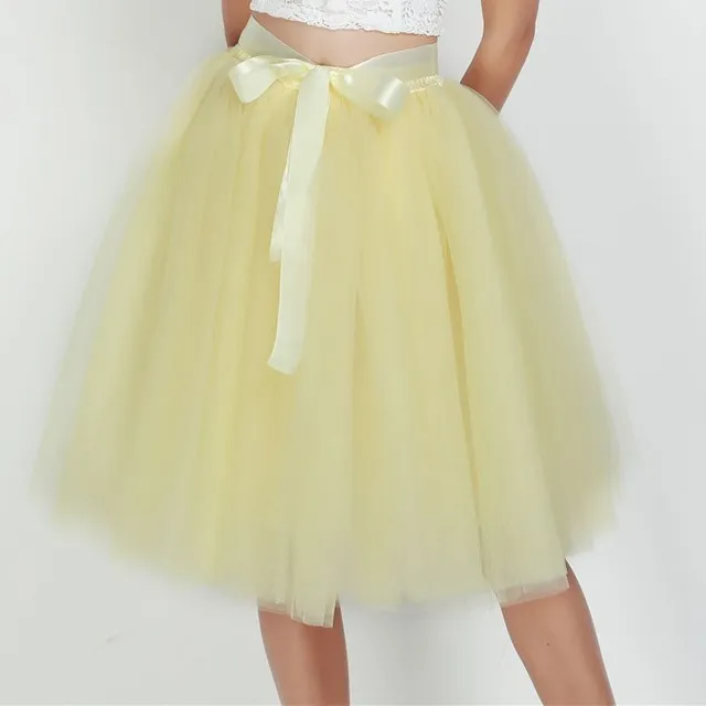 Women's Tulle Tutu Skirt with Bow