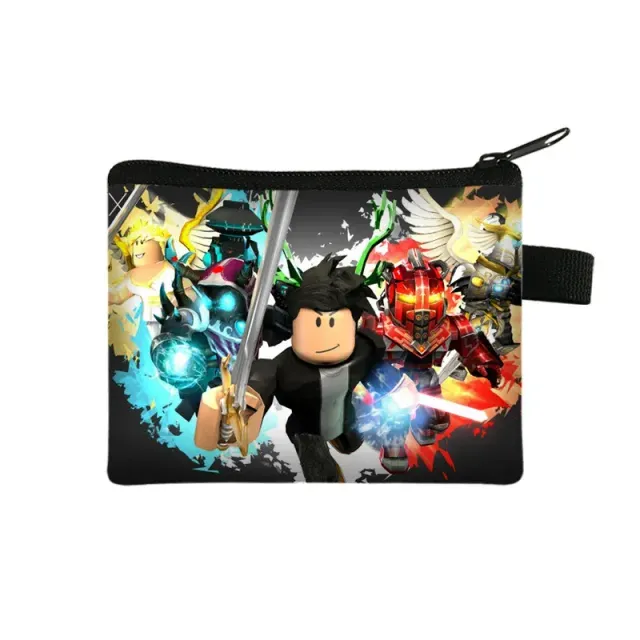 Unisex children's zipper wallet with themes of popular Roblox characters