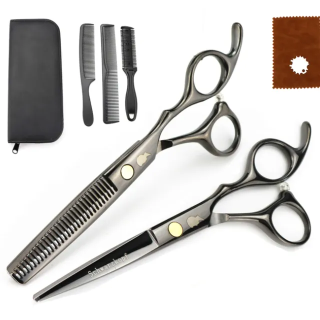 Professional set of high quality barbers' scissors