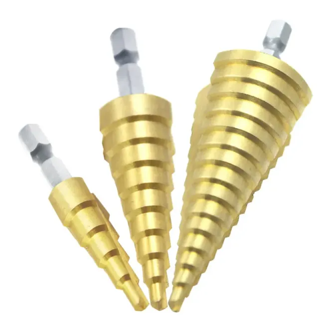 Scale drill 4-12mm 4-20mm 4-32mm HSS steel 4241 with titanium coating