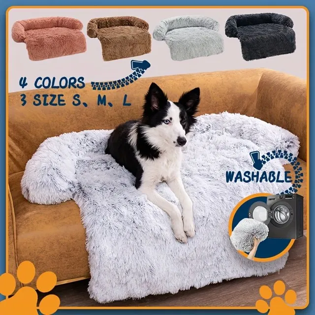 1pc Soothing Washers Do Pelíšků With Washable Detachable Cover, Plyšová Washer With Long Leather For Home Pets, Ideal For Small, Medium and Large Dogs