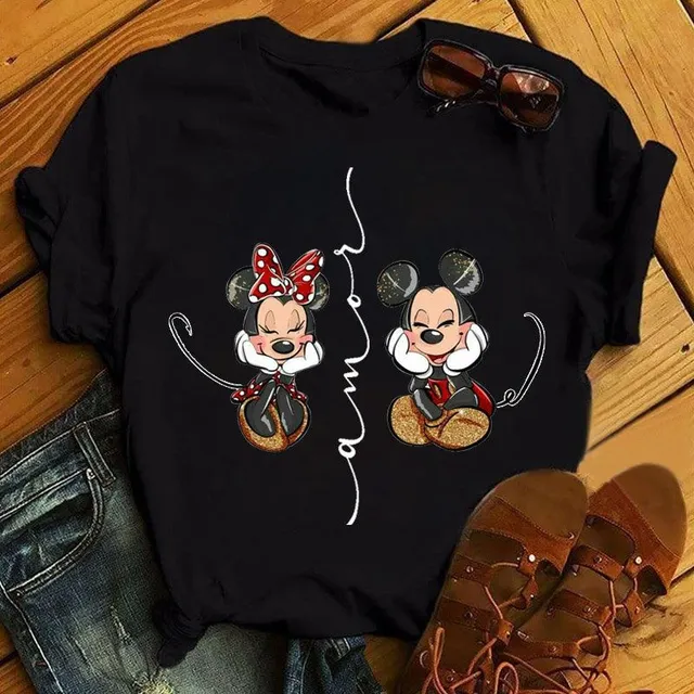 Dámske moderné tričko Mickey Mouse Burch