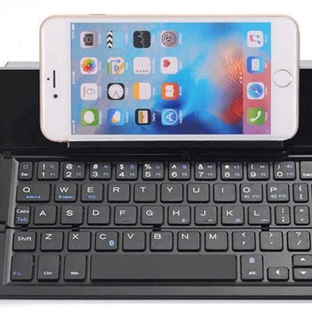 Foldable Bluetooth keyboard for iOS/Android/Windows - typing on the go