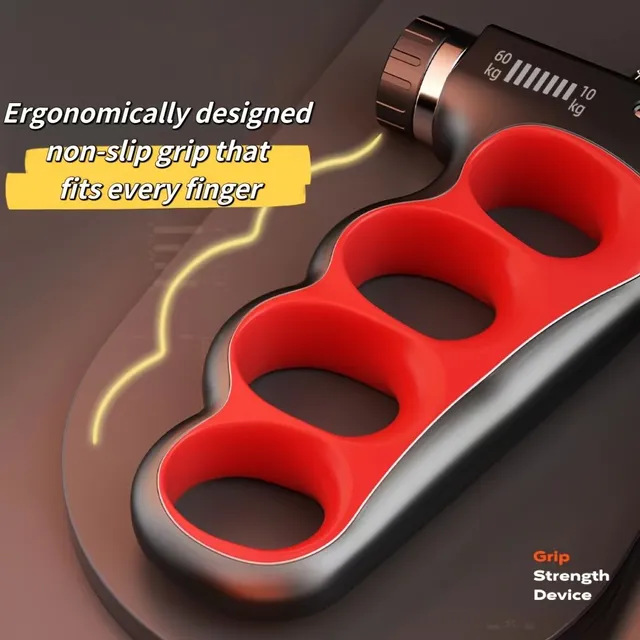 Cvičenie uchopenie s počítadlom a nastaviteľnou odolnosťou 5-100 kg pre silnejšie svaly a regenerácia rúk