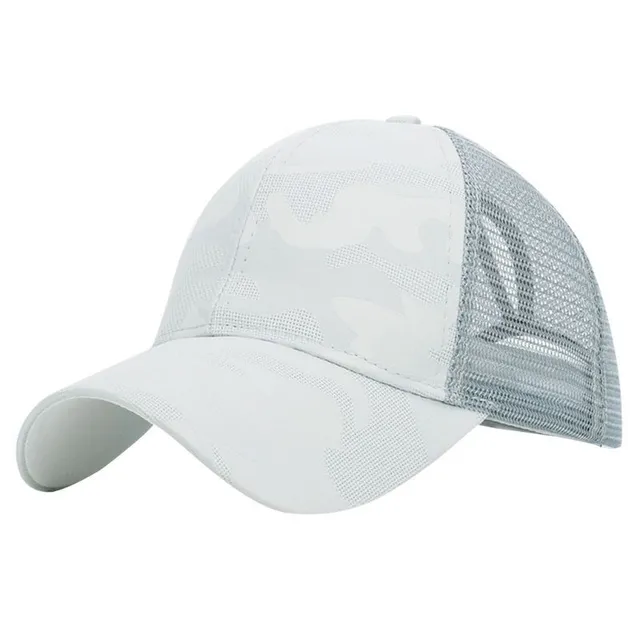 Ladies summer breathable cap with a place for a ponytail