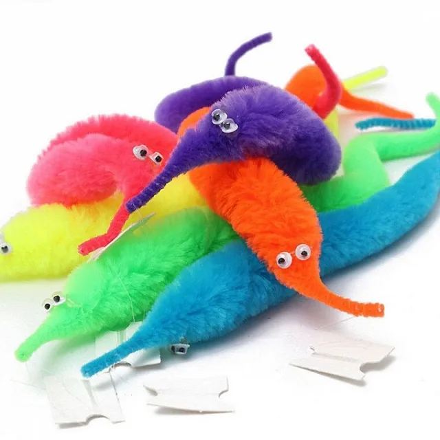 Set of colorful trick toys - 12 worms