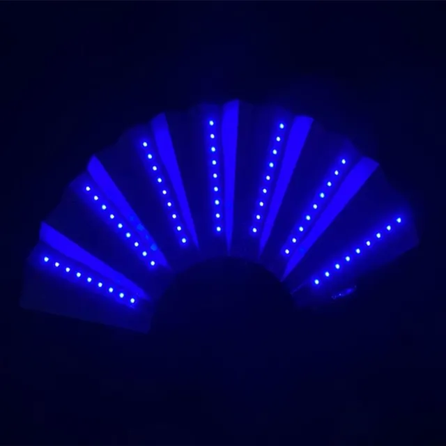 Ventilator de petrecere cu LED-uri pliabil