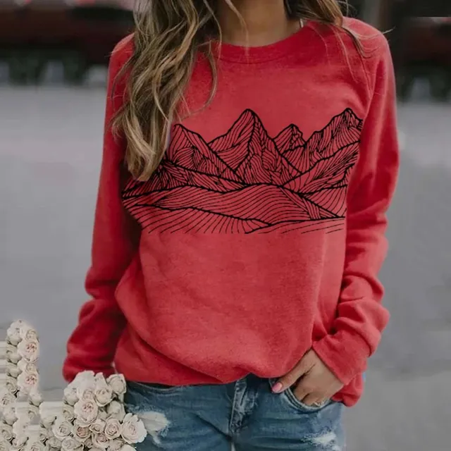 Women's modern sweatshirt Mountain