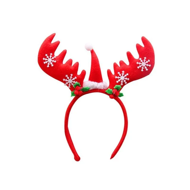 Christmas headband with reindeer antlers