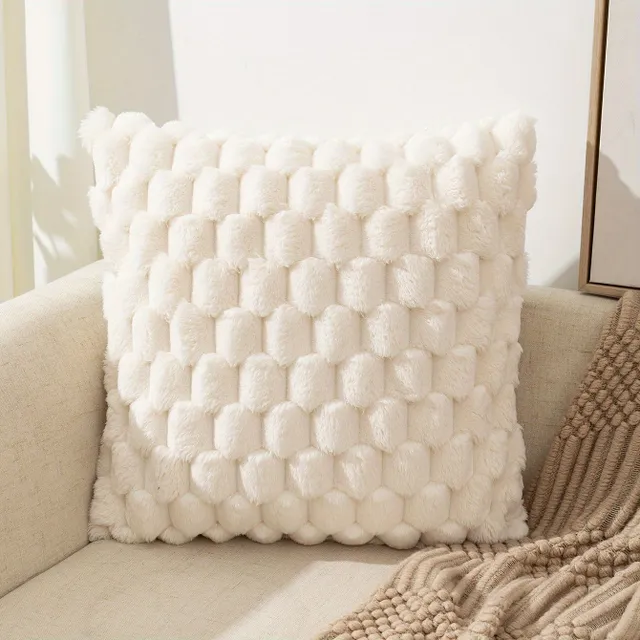 Square pillow cover with zipper and one-sided printing, flat decoration