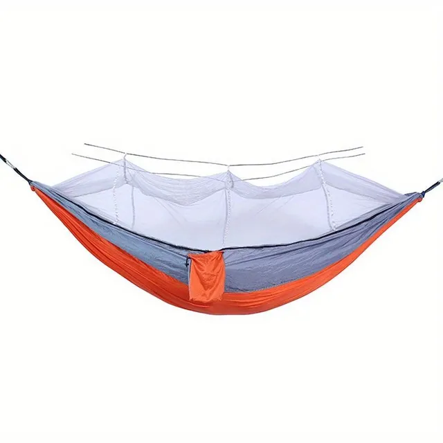 Anti-cottage double hammock with mosquito net for outdoor camping and home use