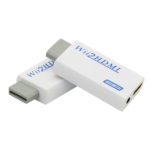Audio a video adaptér Wii2HDMI pro konzole Wii - bílý