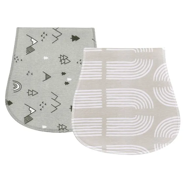 Protective shoulder swaddle for burping newborn - different print variants Catell