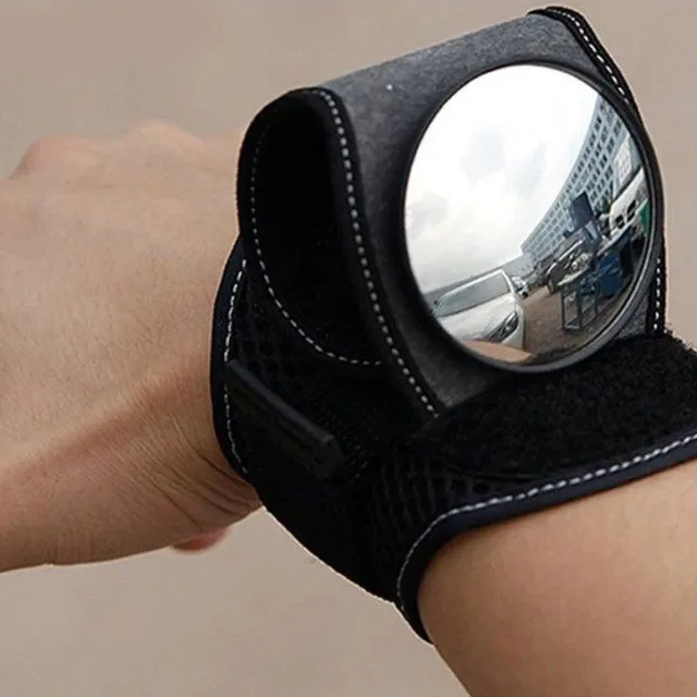 Wrist mirror for cyclists