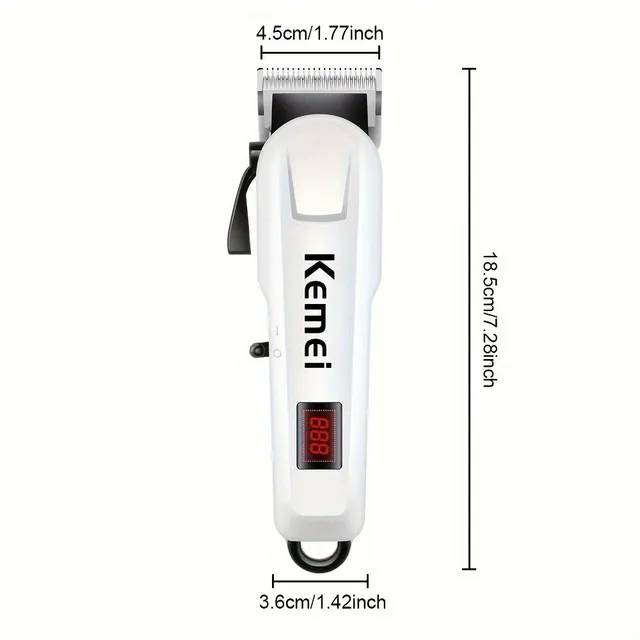 Kemei KM-809A Professional hair trimmer with USB recharge