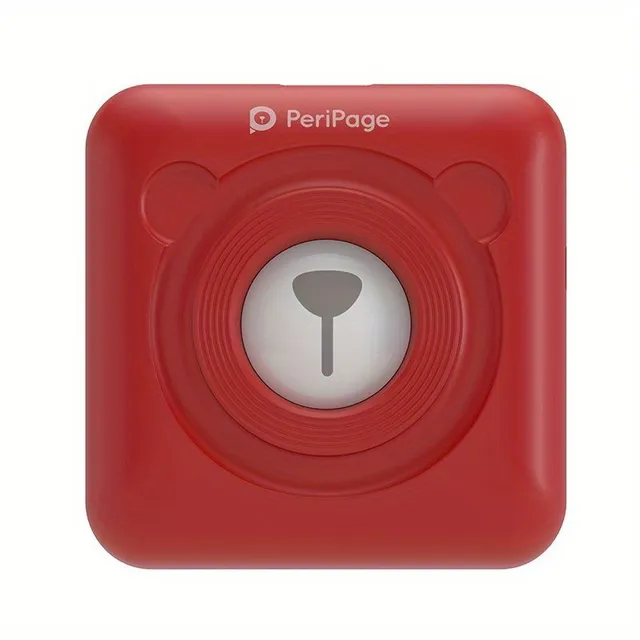 Kapesní termotiskárna PeriPage A6 Mini - bezdrátová, na štítky, samolepky, poznámky a fotky s připojením BT a USB, rozlišení 304 DPI