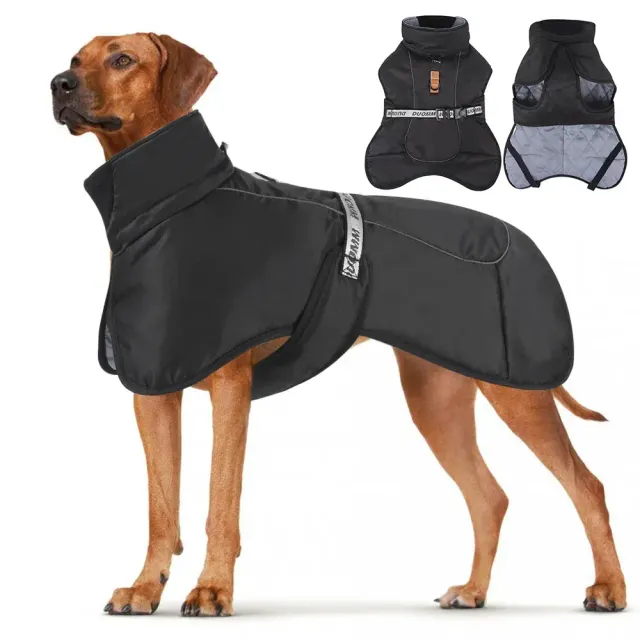 Winterwärmende und winddichte Jacke für mittelgroße und große Hunde