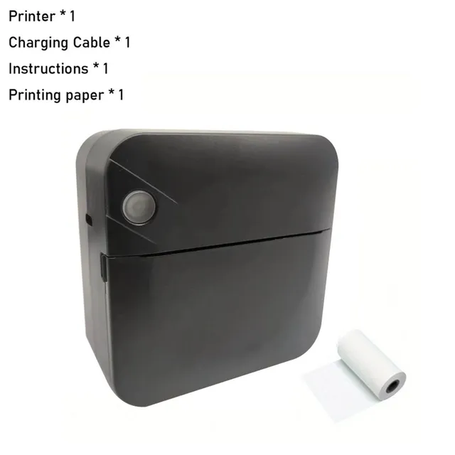 Przenośna mini drukarka fotograficzna bez kabli - natychmiastowe zdjęcia