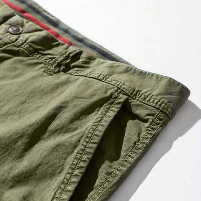 Men's Cotton Cargo Shorts Plus Size - Vintage Style