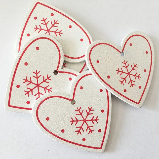 Wooden Christmas Ornaments 10pcs