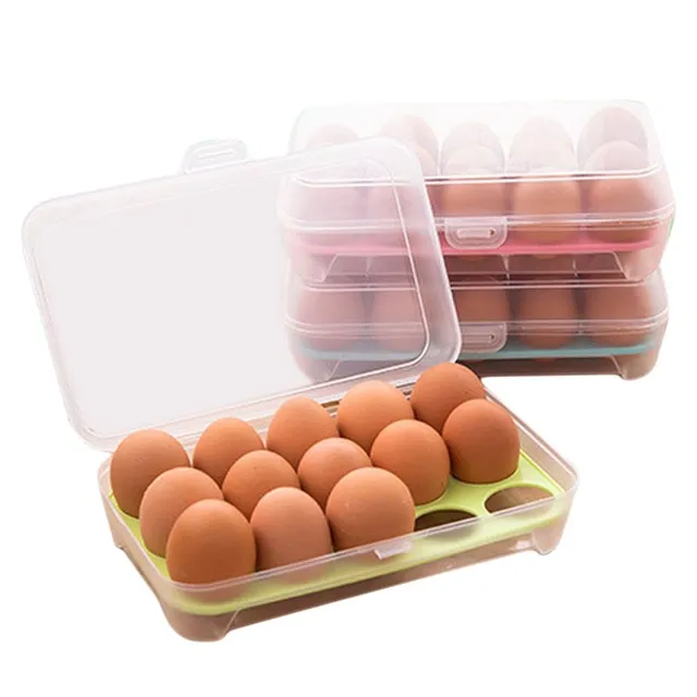 Practical egg organizer for the fridge - 15 pcs