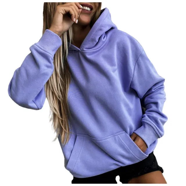 Women's classic hoodie with hood and kangaroo pocket Jess - various variants